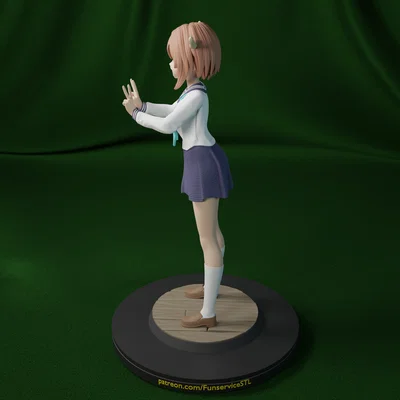 Mô hình 3D Noko Shikanoko: Tượng cô gái hươu anime dễ thương