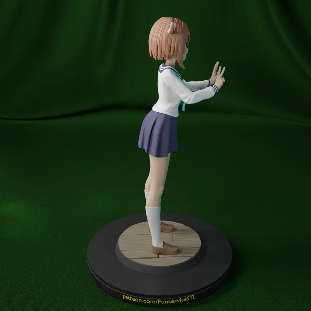 Mô hình 3D Noko Shikanoko: Tượng cô gái hươu anime dễ thương - Image 4