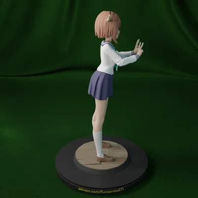 Mô hình 3D Noko Shikanoko: Tượng cô gái hươu anime dễ thương