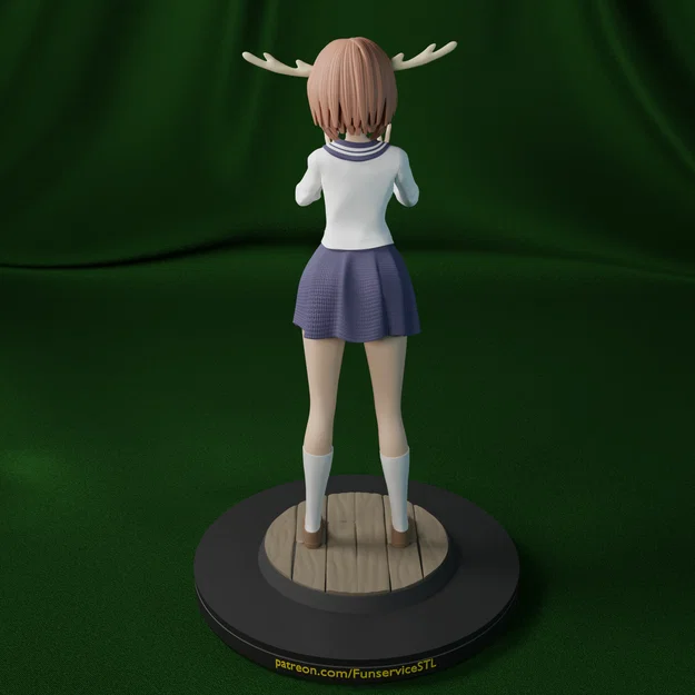 Mô hình 3D Noko Shikanoko: Tượng cô gái hươu anime dễ thương - Image 6
