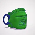 Cốc in 3D hình Hulk độc đáo (Taza Hulk ByLarivé) - Thumbnail 1