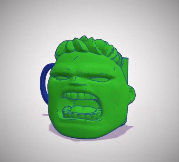 Cốc in 3D hình Hulk độc đáo (Taza Hulk ByLarivé) - Image 2