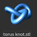 Mô hình đồ chơi nút thắt Torus (Torus knot) in 3D thư giãn