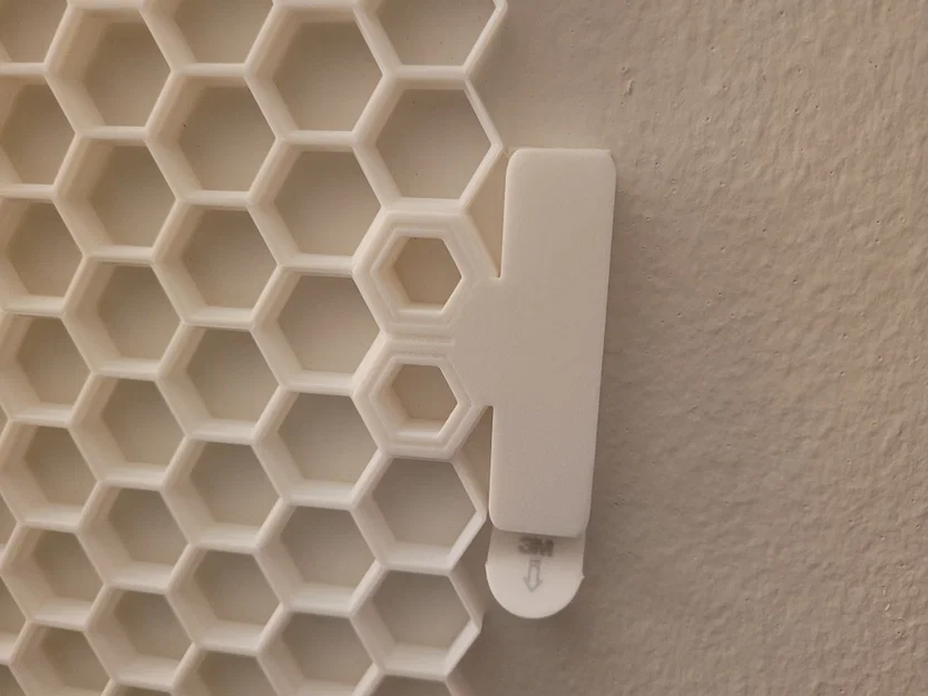 Ngàm gắn 3M Command Strip cho Honeycomb + Double Hollow Insert gắn tường - Image 1