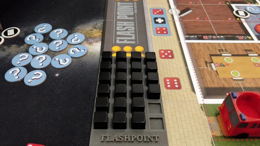 Khay 3D đựng khối thiệt hại cho board game Flash Point Fire Rescue - Image 1