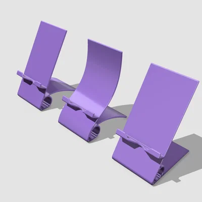 Giá đỡ điện thoại để bàn thiết kế tối giản, dễ in 3D