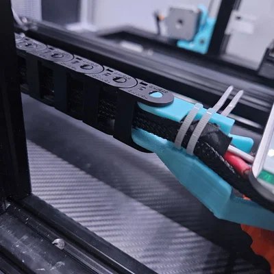 CR-10: Drag chain trục Y mua sẵn, kèm bed mount cứng