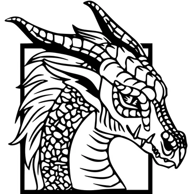 Mô hình đầu rồng 3D treo tường cực chất - Dragon Head Wall Art