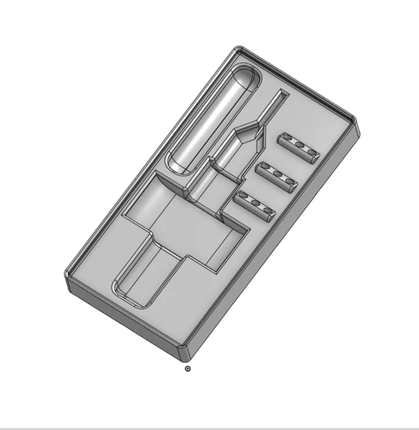 Khay đựng dụng cụ gọt bavia chuẩn Gridfinity 2x4 cho ngăn kéo IKEA Alex - Image 2