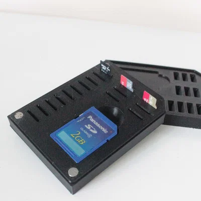 Hộp đựng thẻ nhớ SD và microSD có nam châm thông minh