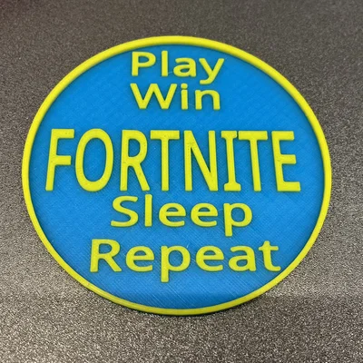 Miếng lót ly Fortnite (Fortnite Play Coaster) in 3D cá tính