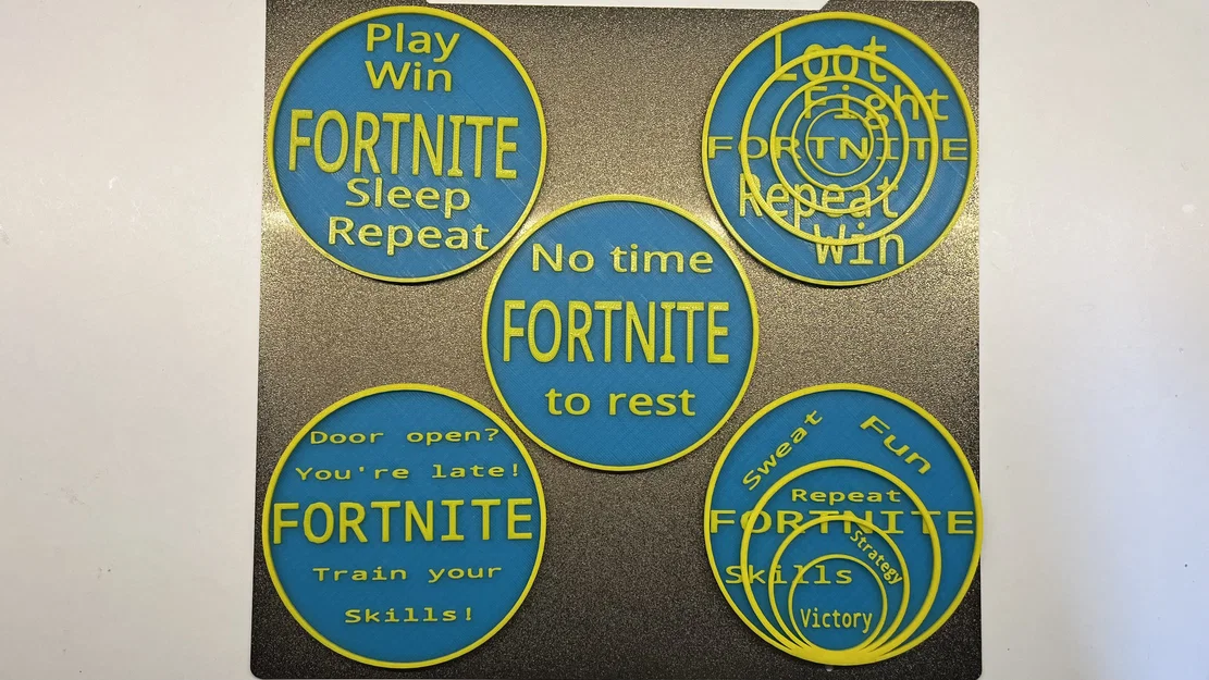 Miếng lót ly Fortnite (Fortnite Play Coaster) in 3D cá tính - Image 3