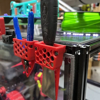 Giá treo dao cạo, dụng cụ kiểu tổ ong cho máy in 3D (Voron Style)