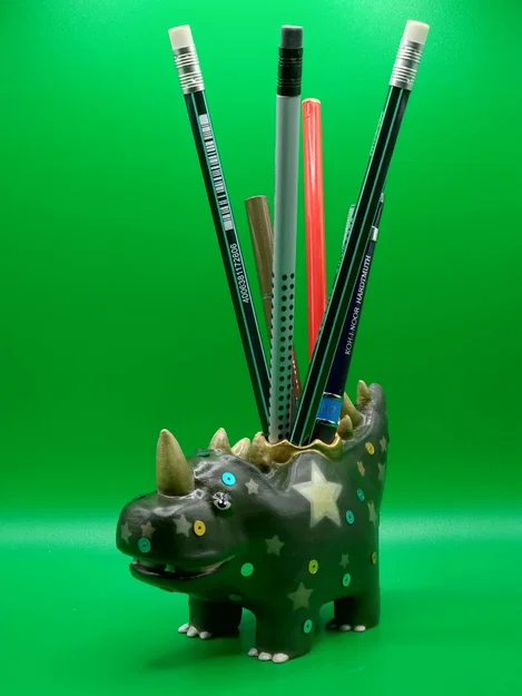 Ống cắm bút khủng long (Dino pencil holder) - Image 3