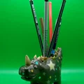 Ống cắm bút khủng long (Dino pencil holder) - Thumbnail 3