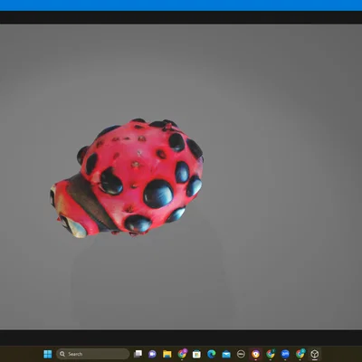 Mô hình chú bọ cánh cứng 3D (Cute 3D Bug) cực đáng yêu để in 3D