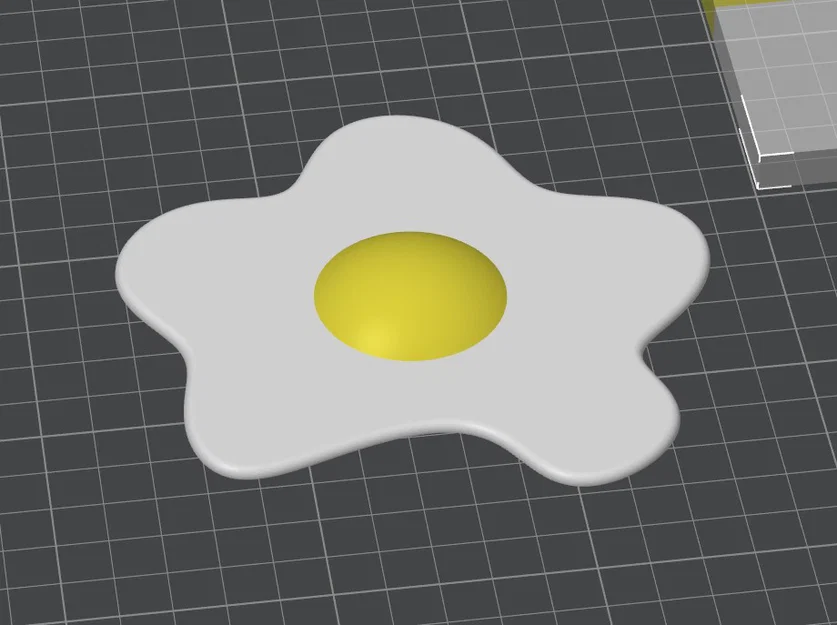 Mô hình trứng ốp la 3D (Fried Egg) cho nhà bếp đồ chơi của bé - Image 1