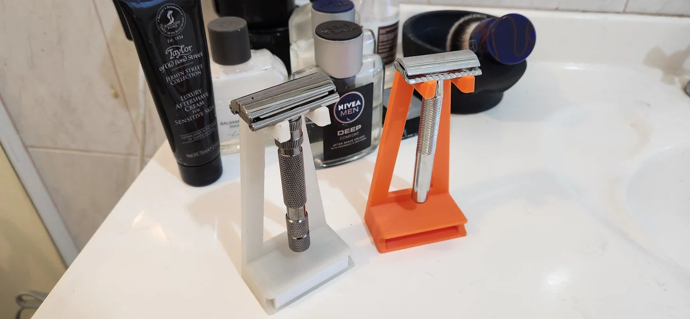 Đế treo dao cạo DE kèm khe chứa lưỡi (DE Safety Razor Stand with Blade Slot) - Image 5