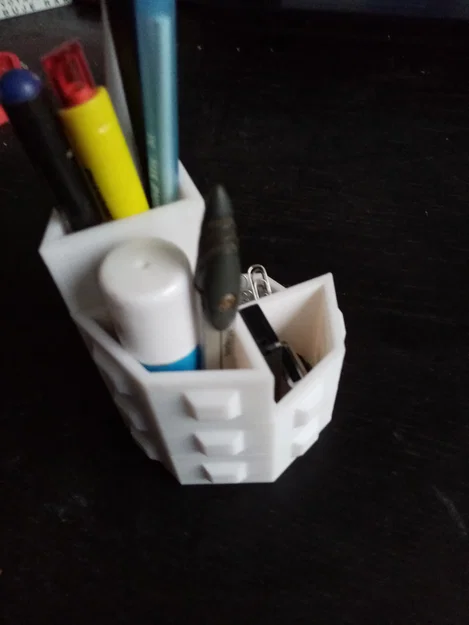 Ống Đựng Bút Chì (Pencil holder) Hình Bát Giác In Không Cần Support - Image 1