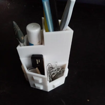 Ống Đựng Bút Chì (Pencil holder) Hình Bát Giác In Không Cần Support