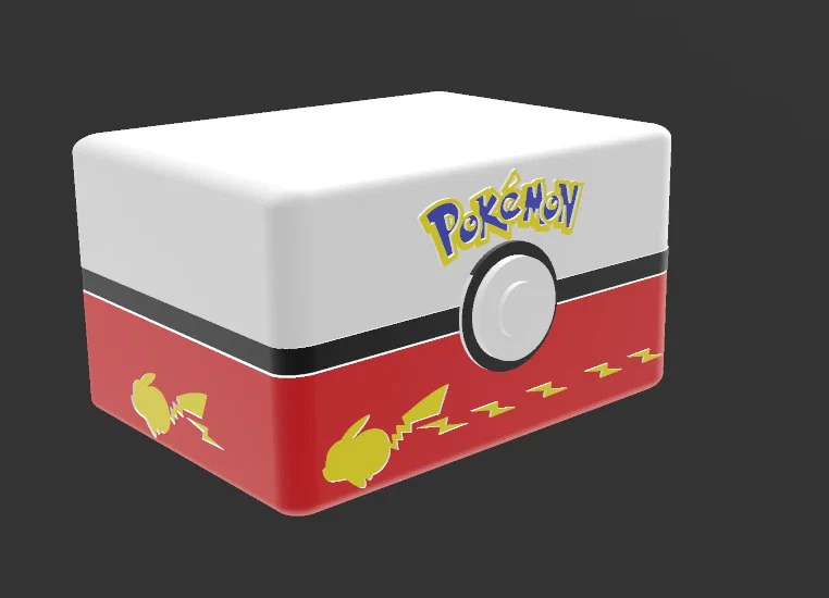 Hộp Đựng Thẻ Bài Pokemon Pikachu In 3D Độc Đáo - Image 1