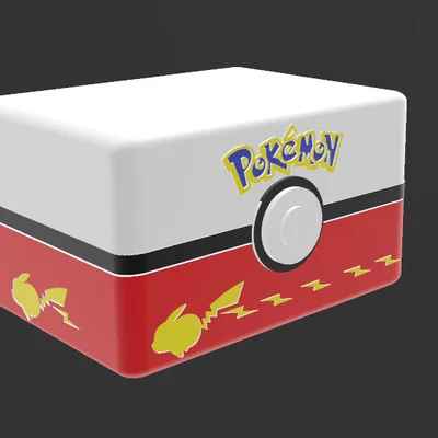 Hộp Đựng Thẻ Bài Pokemon Pikachu In 3D Độc Đáo