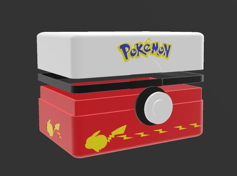 Hộp Đựng Thẻ Bài Pokemon Pikachu In 3D Độc Đáo - Image 5
