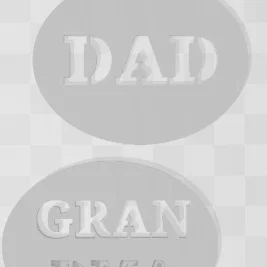 Stencil chữ DAD, MUM, GRANDMA & GRANDPA