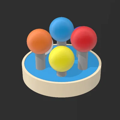 Mô hình trang trí 3D Quảng trường Quả cầu (Kikar HaKadurim) Lode
