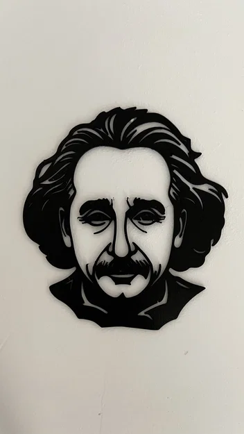 Mô hình trang trí tường 3D Albert Einstein đầy tinh tế - Image 1