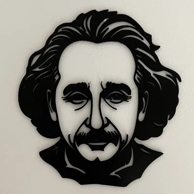 Mô hình trang trí tường 3D Albert Einstein đầy tinh tế