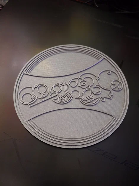 Tranh treo tường Circular Gallifreyan Doctor Who in 3D độc đáo - Image 1