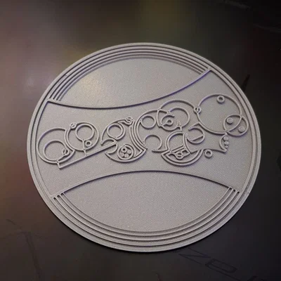 Tranh treo tường Circular Gallifreyan Doctor Who in 3D độc đáo