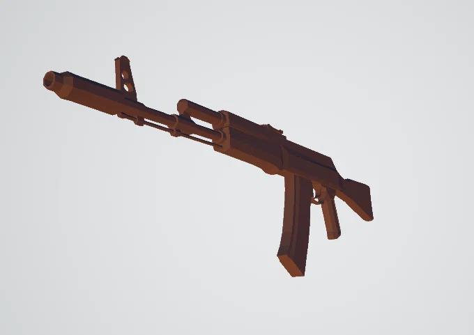 AK-47 (Avtomat Kalashnikova) - Mô hình 3D - Image 1