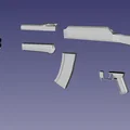 AK-47 (Avtomat Kalashnikova) - Mô hình 3D - Thumbnail 3