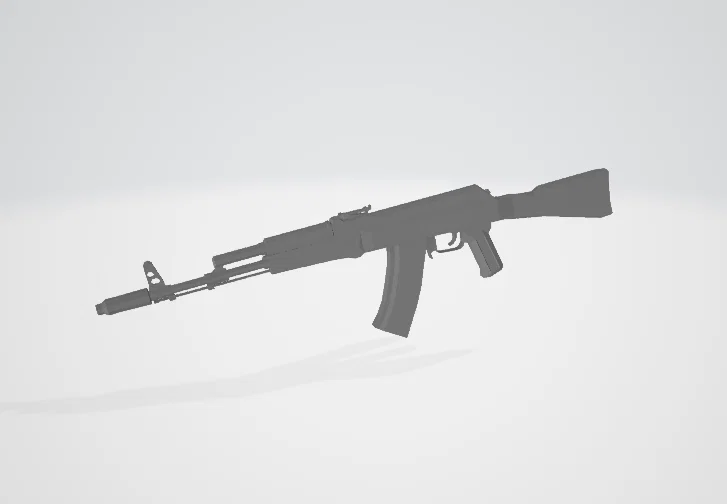 AK-47 (Avtomat Kalashnikova) - Mô hình 3D - Image 4