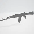 AK-47 (Avtomat Kalashnikova) - Mô hình 3D - Thumbnail 4