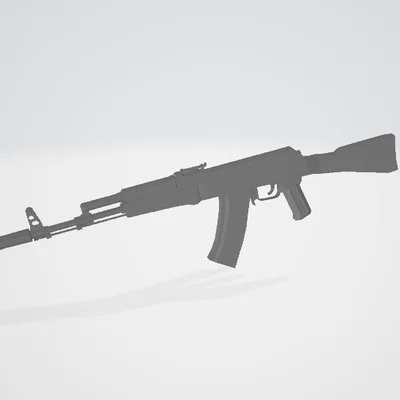 AK-47 (Avtomat Kalashnikova) - Mô hình 3D