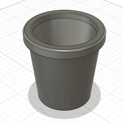 Chậu trồng cây để bàn thiết kế tối giản, dễ in 3D