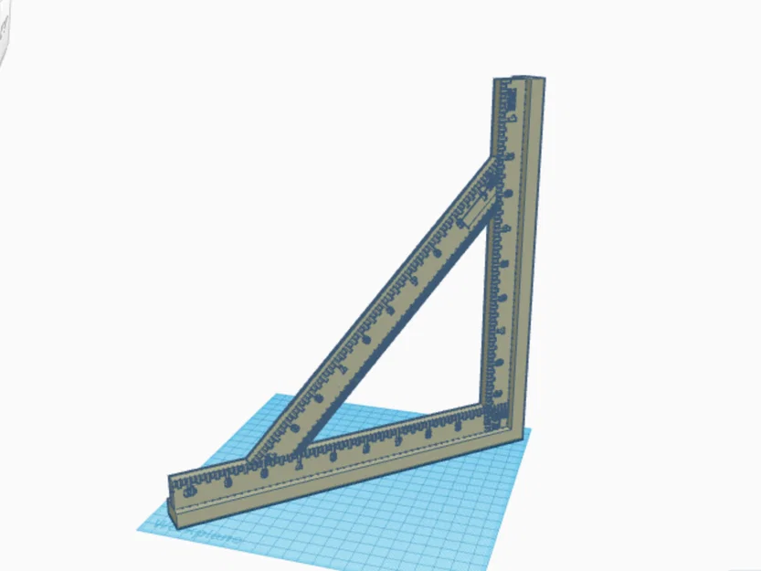 Thước ê ke vuông Speed Square in 3D tiện lợi cho thợ mộc - Image 1