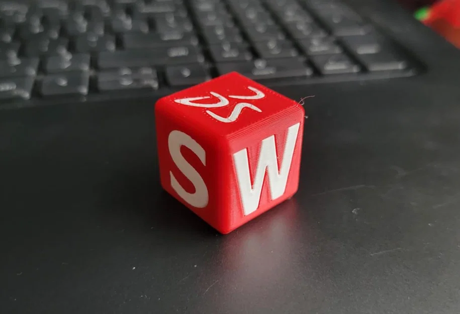 Khối lập phương kiểm tra in 2 màu SolidWorks (Logo Cube) - Image 1
