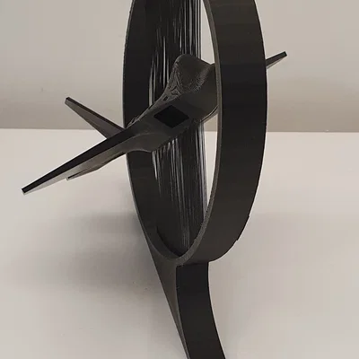 F-22 Raptor - Trưng bày String Art - Góc nhìn ngang