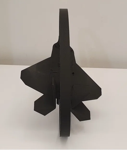 F-22 Raptor - Trưng bày String Art - Góc nhìn ngang - Image 3