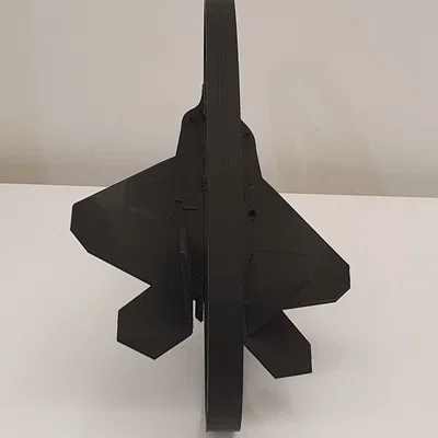 F-22 Raptor - Trưng bày String Art - Góc nhìn ngang