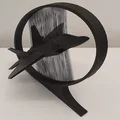 F-22 Raptor - Trưng bày String Art - Góc nhìn ngang - Thumbnail 4