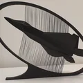 F-22 Raptor - Trưng bày String Art - Góc nhìn ngang - Thumbnail 6