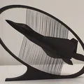 F-22 Raptor - Trưng bày String Art - Góc nhìn ngang - Thumbnail 7