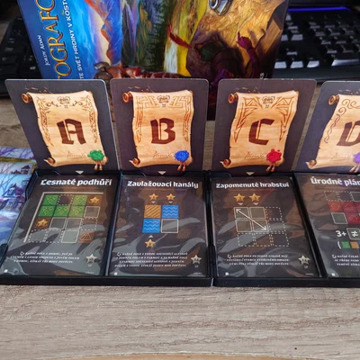 Insert + inlay cho Kartographers (fit cả bài bọc sleeves)