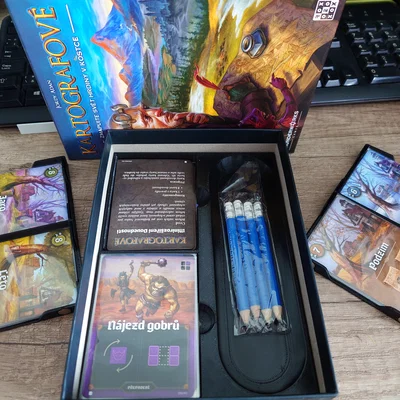Insert + inlay cho Kartographers (fit cả bài bọc sleeves)