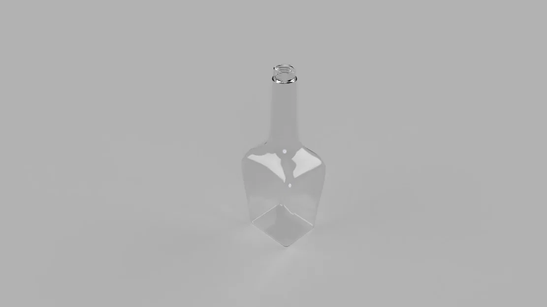 Mô hình chai hình chữ nhật (Rectangle Bottle) in 3D đẹp mắt - Image 1
